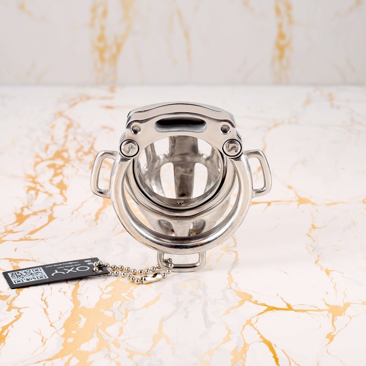 Atlas Custom Reinforced Chastity Cage with D - Rings - Oxy - shop