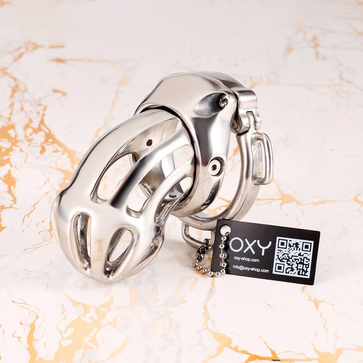 Atlas Custom Reinforced Chastity Cage with D - Rings - Oxy - shop
