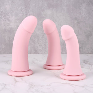Blushing – Premium Smooth Curved Silicone Dildo (3 Sizes) - Oxy - shop