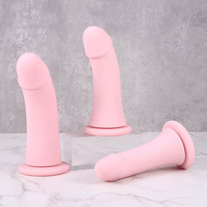 Blushing – Premium Smooth Curved Silicone Dildo (3 Sizes) - Oxy - shop