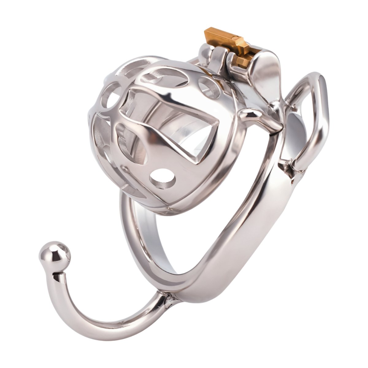 CH56 - Short Chastity Cage & Cock Ring with Ears - Oxy-shop