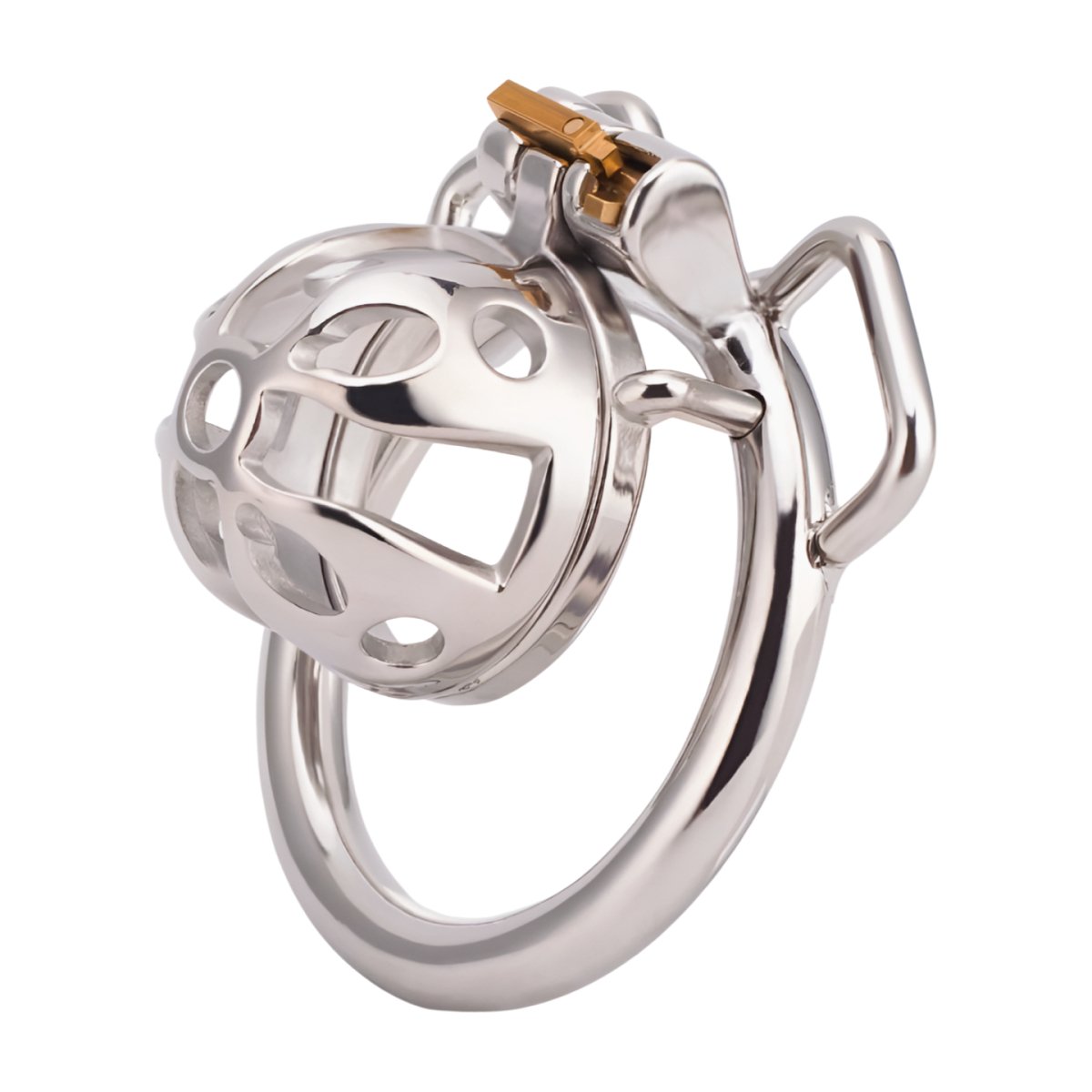 CH56 - Short Chastity Cage & Cock Ring with Ears - Oxy-shop