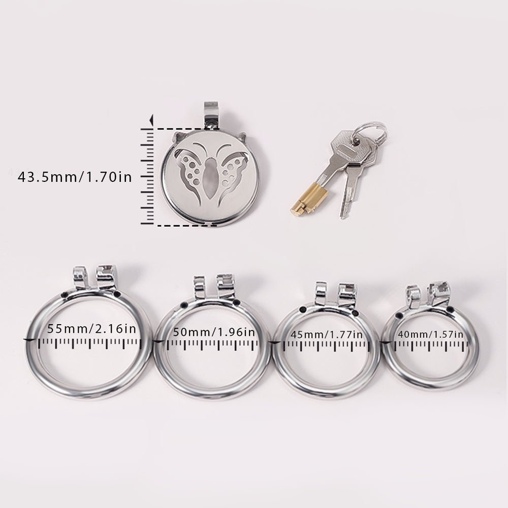 CH61 - Mini Flat Plate Chastity – Heart or Butterfly Pattern - Oxy - shop
