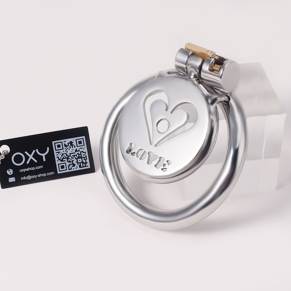 CH61 - Mini Flat Plate Chastity – Heart or Butterfly Pattern - Oxy - shop