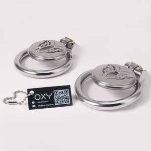CH61 - Mini Flat Plate Chastity – Heart or Butterfly Pattern - Oxy - shop