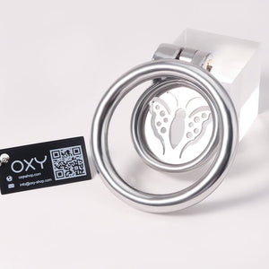 CH61 - Mini Flat Plate Chastity – Heart or Butterfly Pattern - Oxy - shop