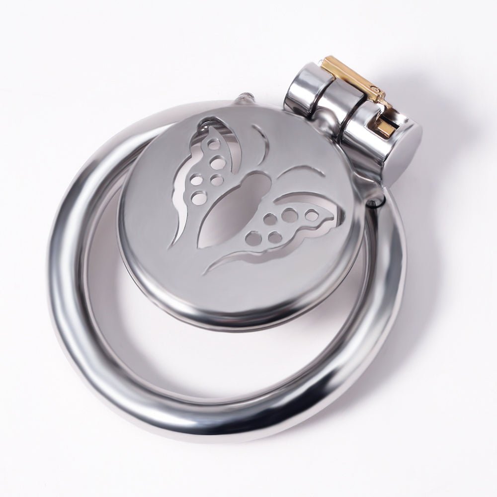 CH61 - Mini Flat Plate Chastity – Heart or Butterfly Pattern - Oxy - shop