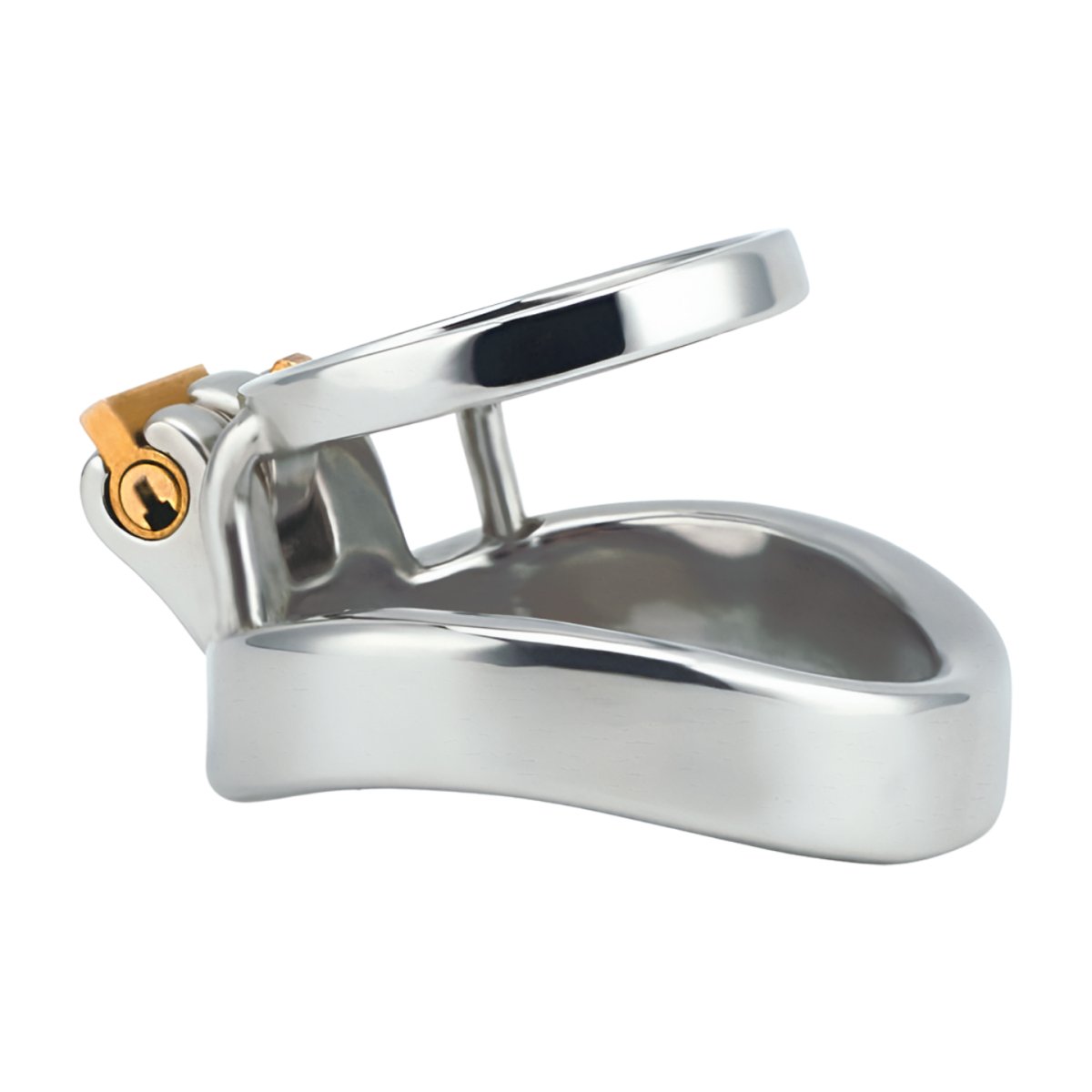 Chastity Training ring - Flat - Locking Double Cock ring - Oxy-shop