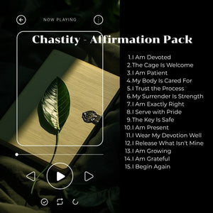 Chastity Bundle — 5 Guided Audio Packs for Chastity, Denial & Keyholder Dynamics