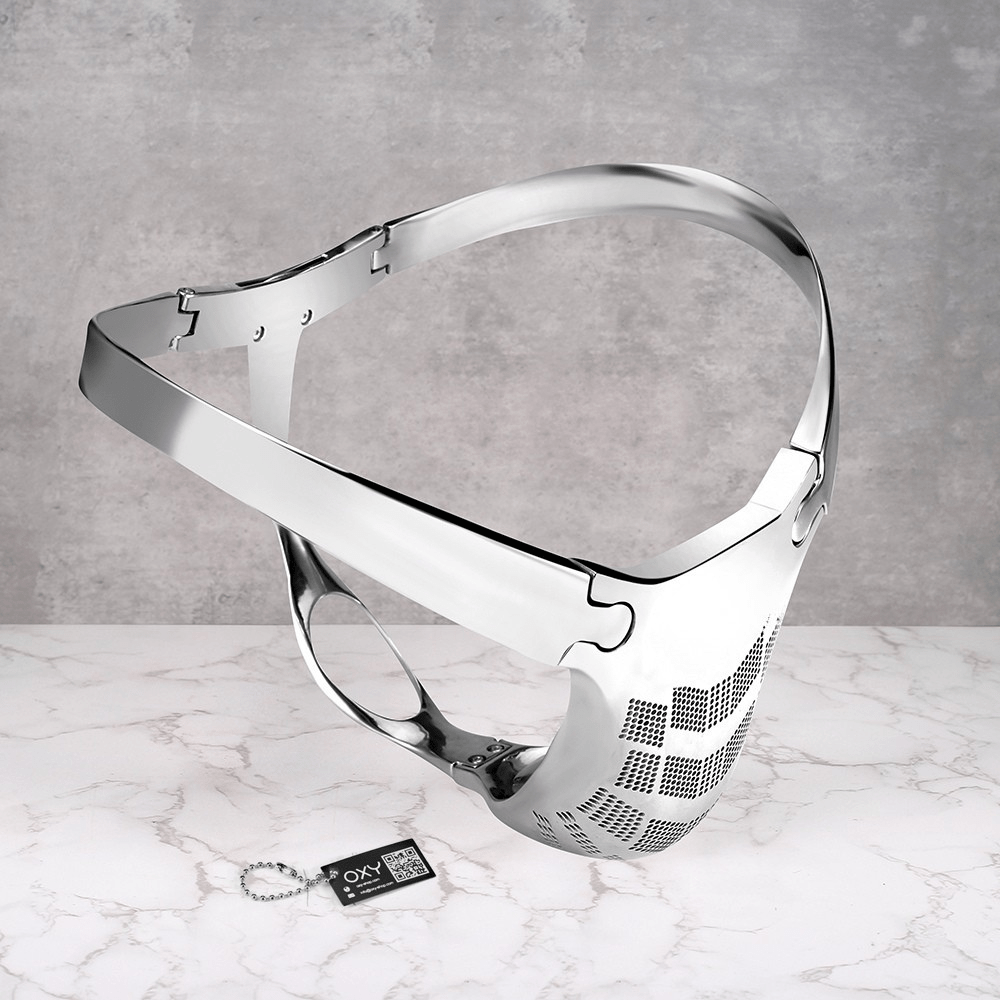 Custom Steel Chastity Belt - Valkyr (Male) - Oxy - shop