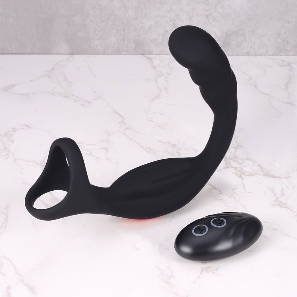 Deep Hold Vibrating Cock Ring & Anal Plug for Control and Restraint Deep Hold Vibrating Cock Ring & Anal Plug for Control and Restraint