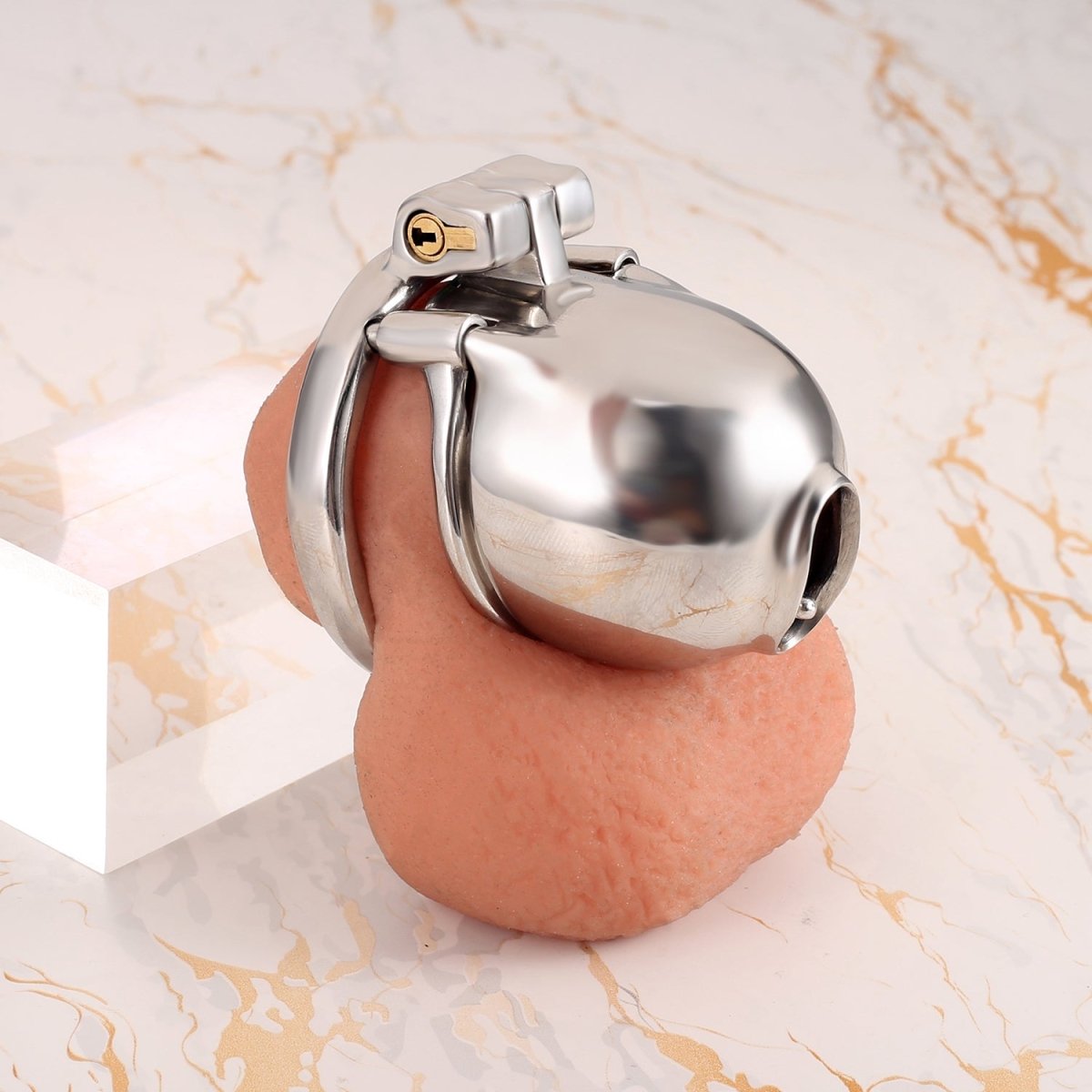 Dominion PA – Custom Steel Chastity Cage with Integrated PA Lock - Oxy - shop