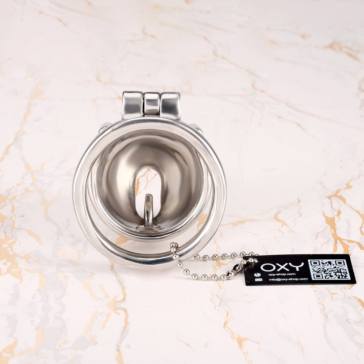 Dominion PA – Custom Steel Chastity Cage with Integrated PA Lock - Oxy - shop