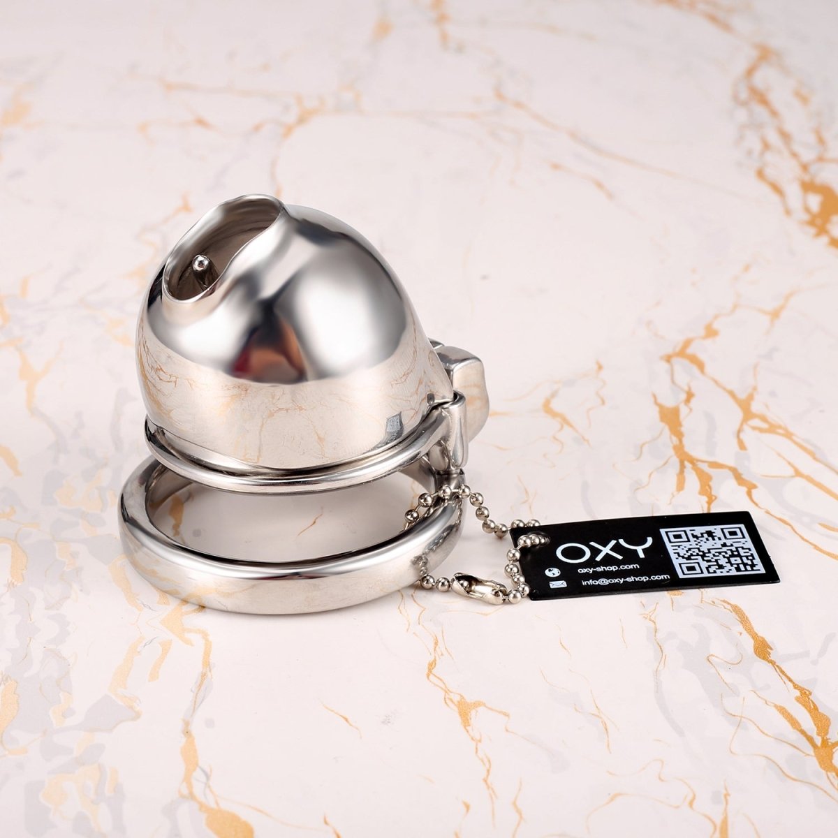 Dominion PA – Custom Steel Chastity Cage with Integrated PA Lock - Oxy - shop