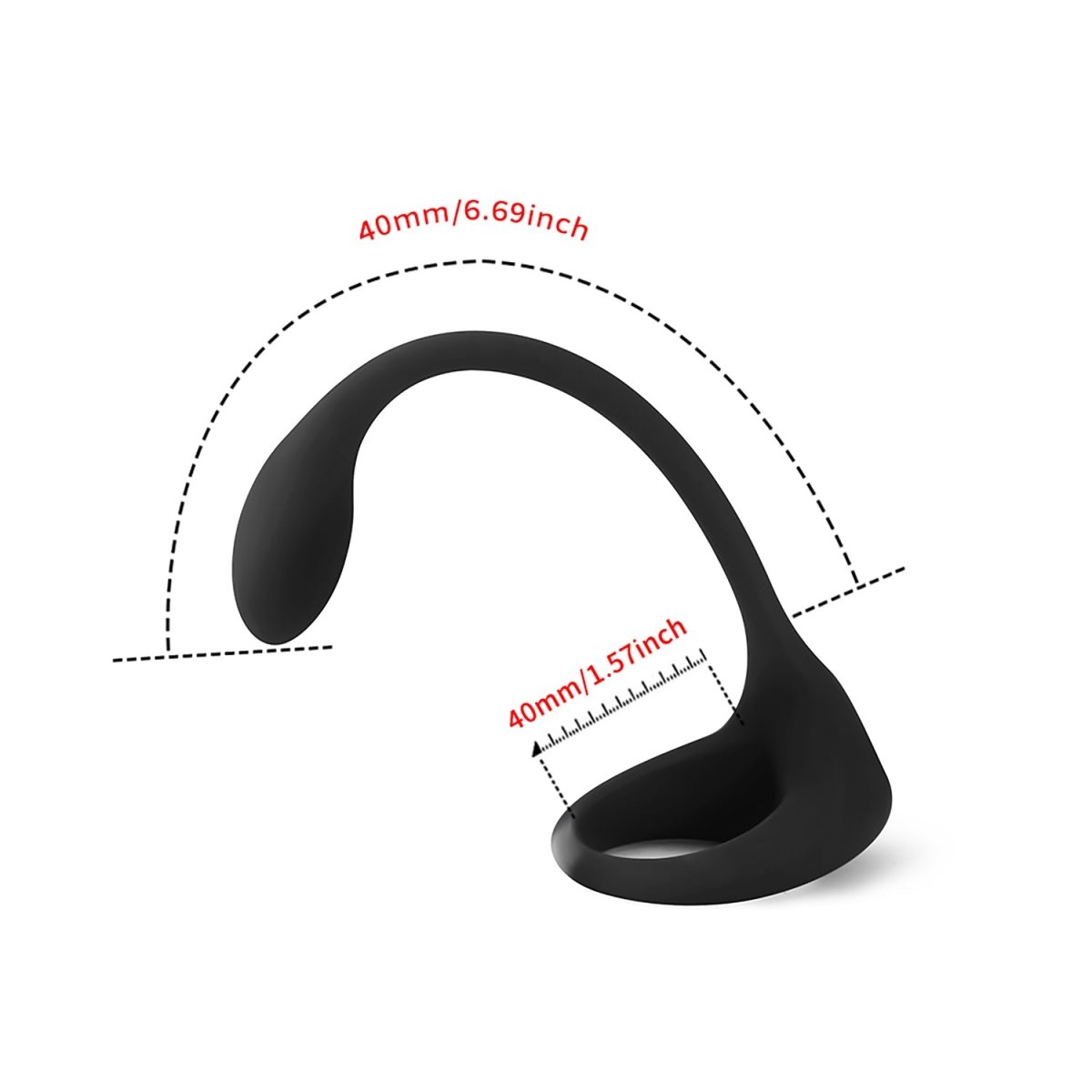 DualForce Vibrating Anal Plug & Cock Ring in One DualForce Vibrating Anal Plug & Cock Ring in One