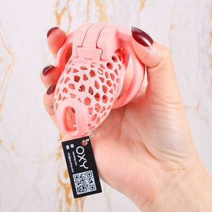 EcoSeal - Lattice Chastity Cage Pink - Oxy-shop