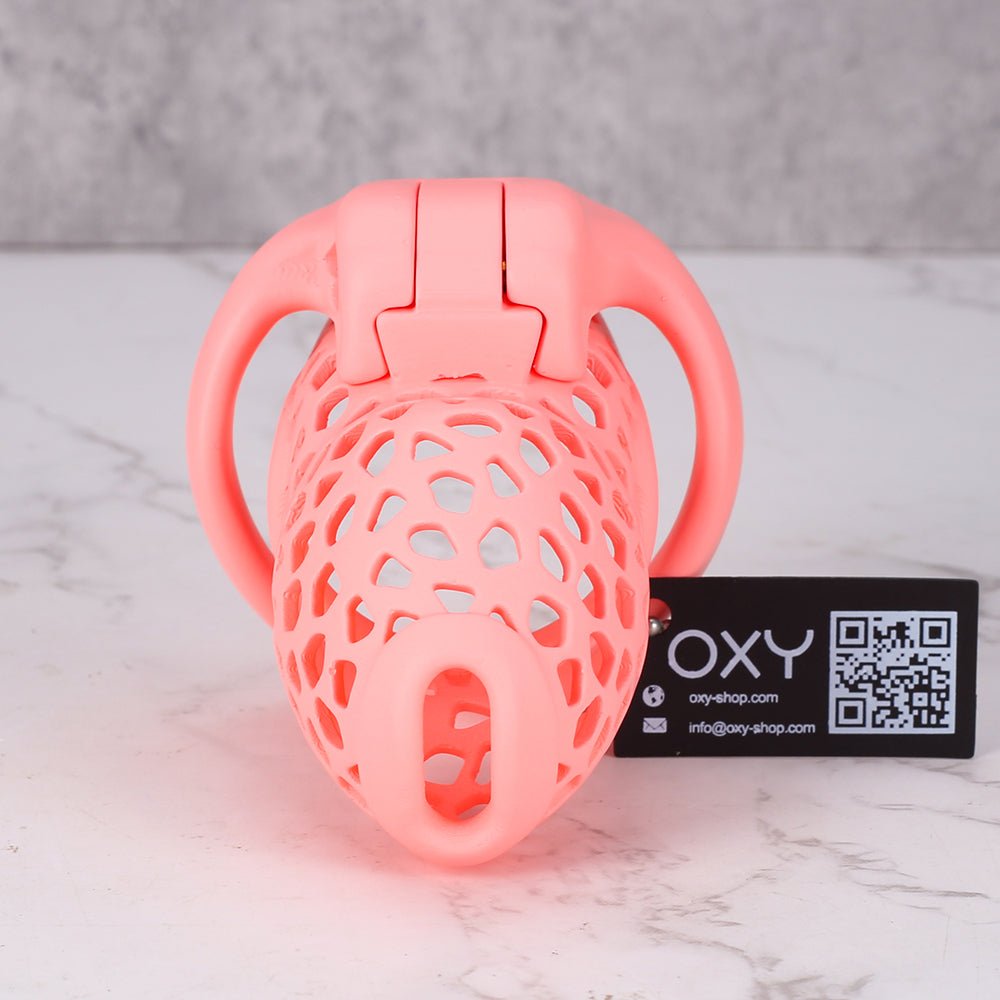 EcoSeal - Lattice Chastity Cage Pink - Oxy-shop