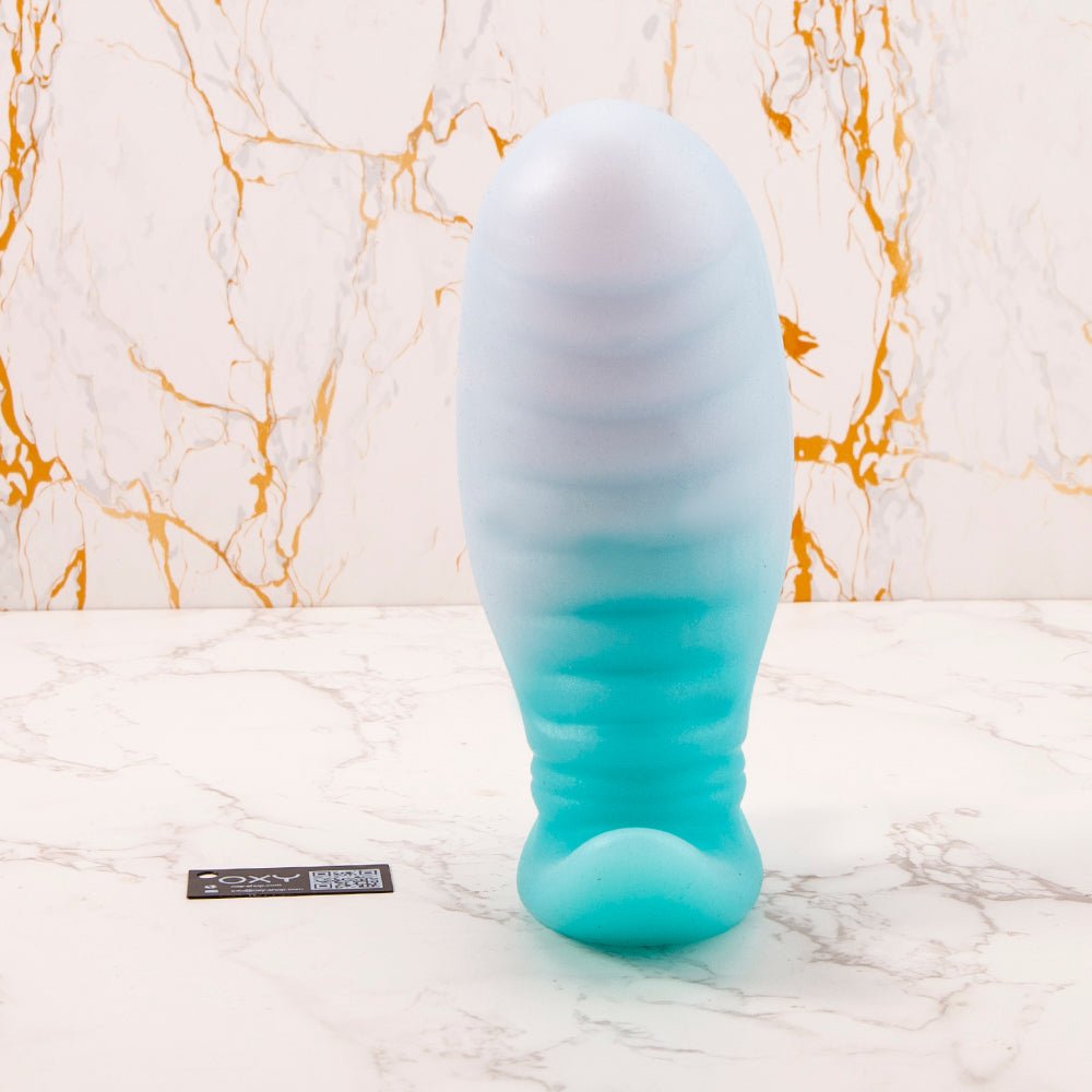 Enchanted Depths Ribbed Anal Plug with Suction & Safety Handle Enchanted Depths Ribbed Anal Plug with Suction & Safety Handle
