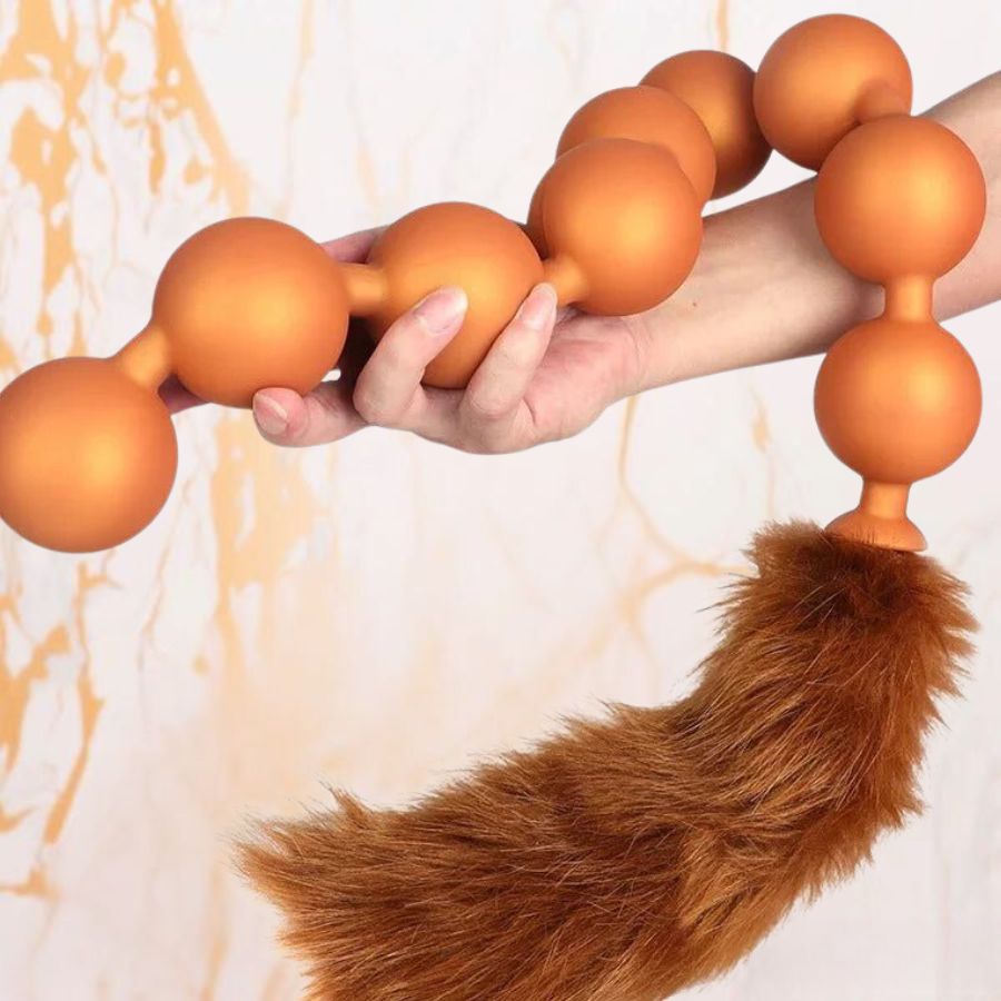Fox Tail Anal Beads Plug: Sensual Saga of Pleasure & Fantasy Fox Tail Anal Beads Plug: Sensual Saga of Pleasure & Fantasy