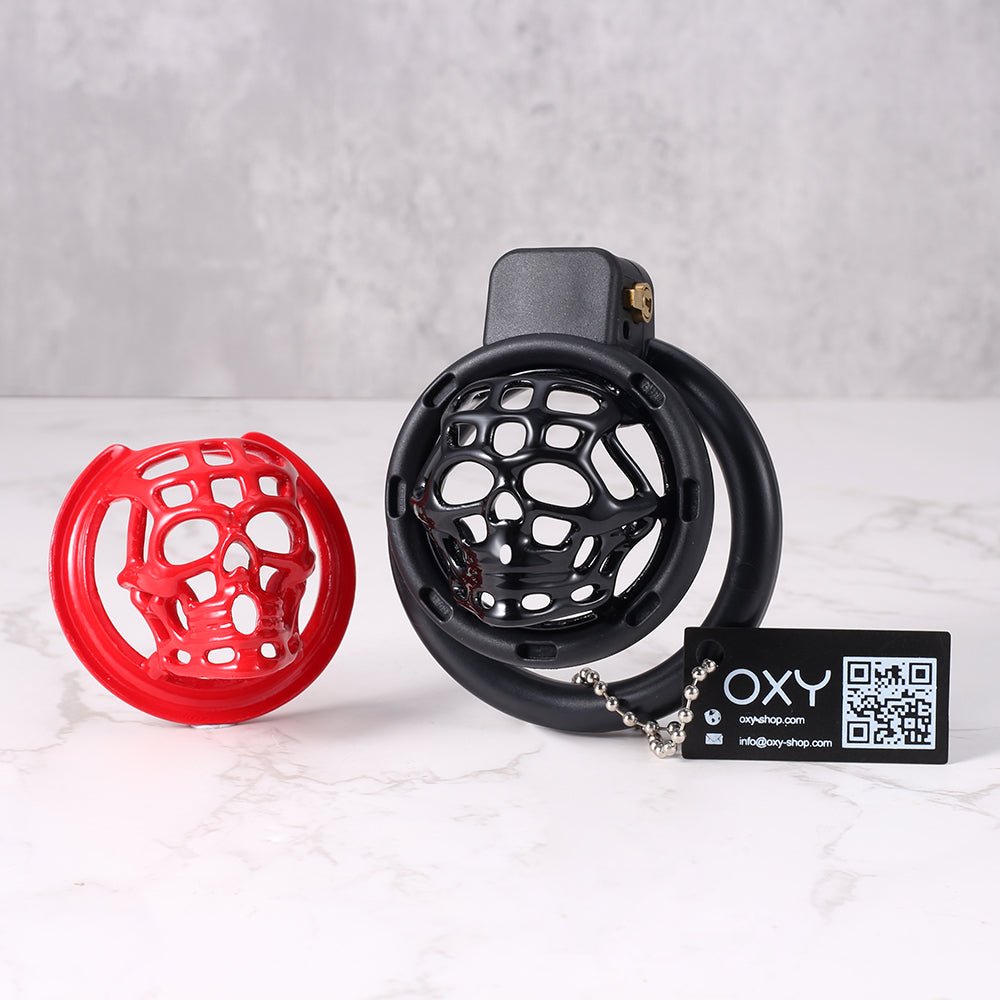 GrimLock – Skull Sigil Chastity Cage (Intercheangeable) - Oxy - shop