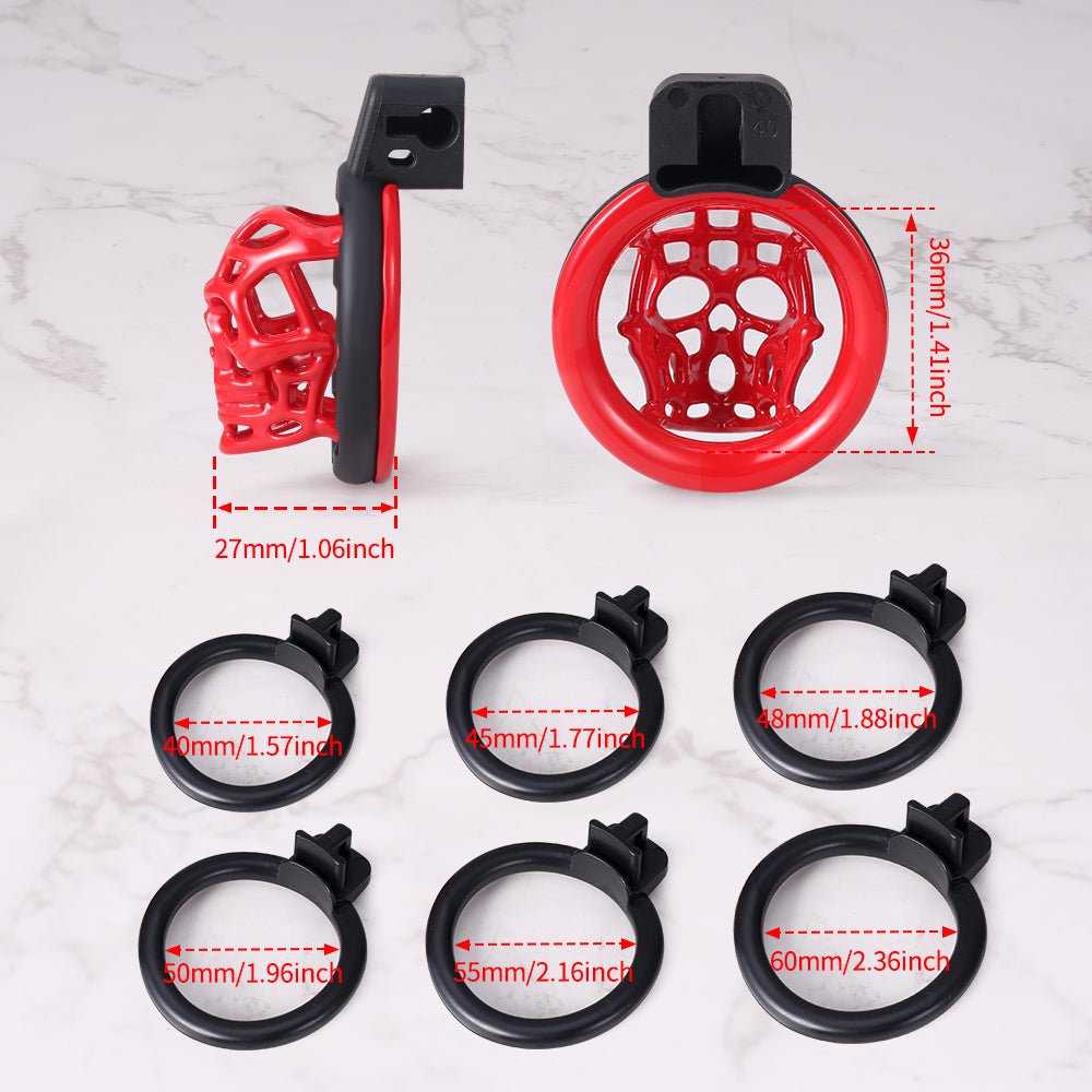 GrimLock – Skull Sigil Chastity Cage (Intercheangeable) - Oxy - shop