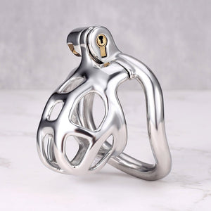 Guardian Arc – Stainless Steel Chastity Cage (Curved Ring Edition) - 5 Sizes - Oxy - shop