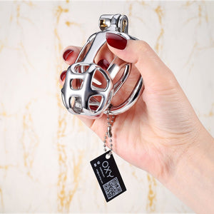Guardian Arc – Stainless Steel Chastity Cage (Curved Ring Edition) - 5 Sizes - Oxy - shop