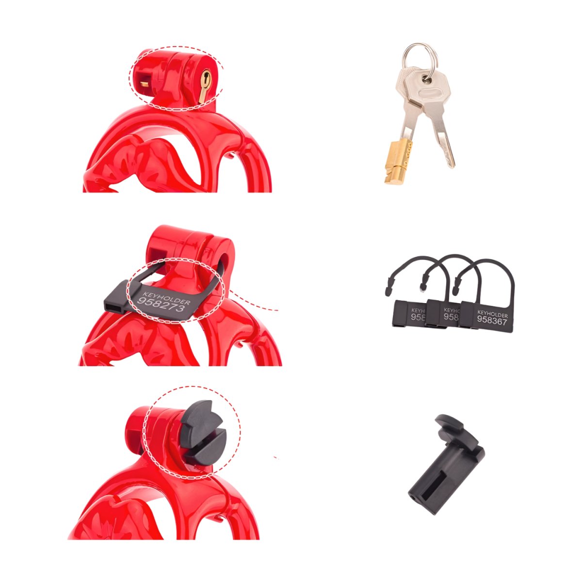 "Kiss Goodbye" Chastity Cage - Oxy-shop