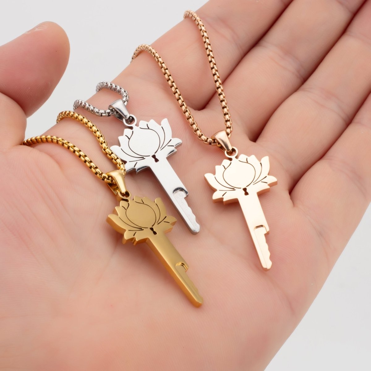 Lotus Flower - Chastity Key Locket - Chastity Keyholder - Oxy-shop