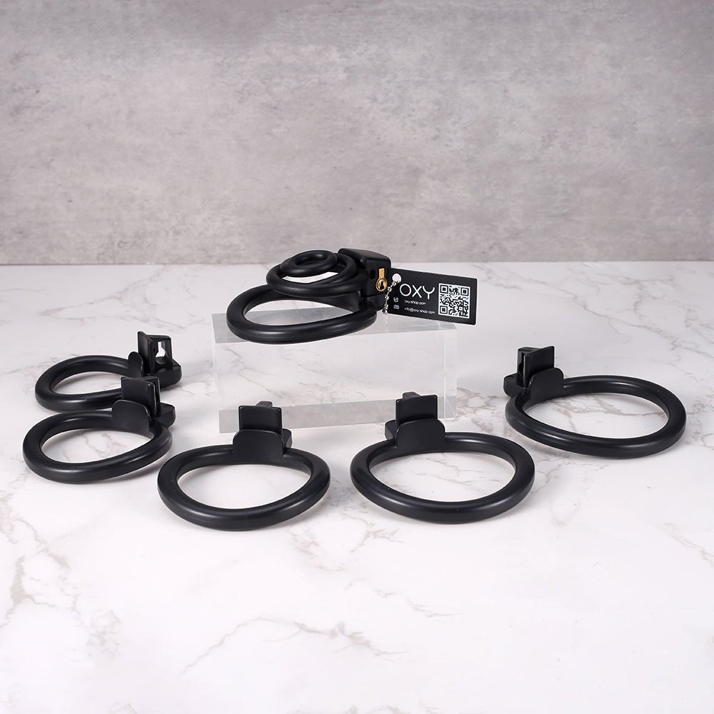 Noir Hypno – Small 3D Printed Chastity Cage - Oxy - shop