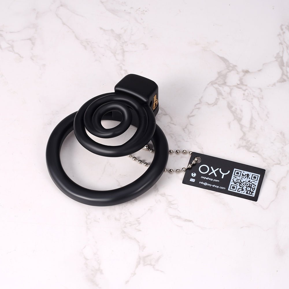 Noir Hypno – Small 3D Printed Chastity Cage - Oxy - shop
