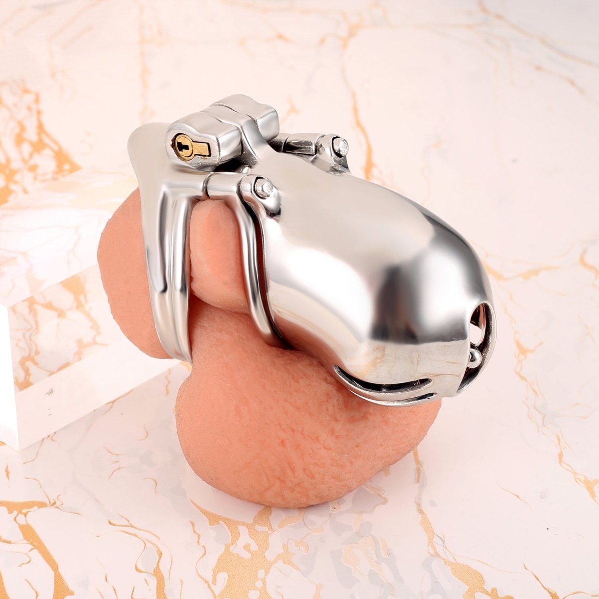 Obsidian PA – Custom Steel Chastity Cage with Integrated PA Lock - Oxy - shop