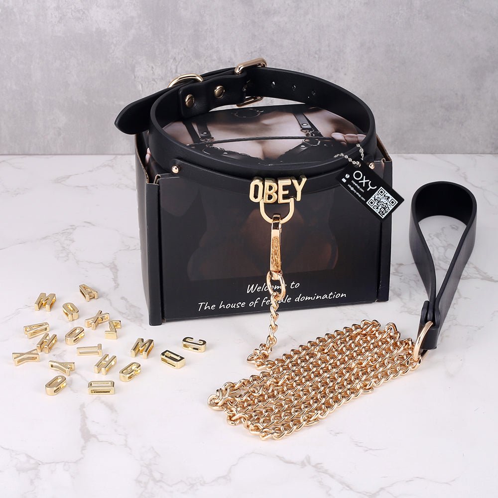 Personalized Submissive BDSM Collar - Devotion Name Collar - Oxy - shop