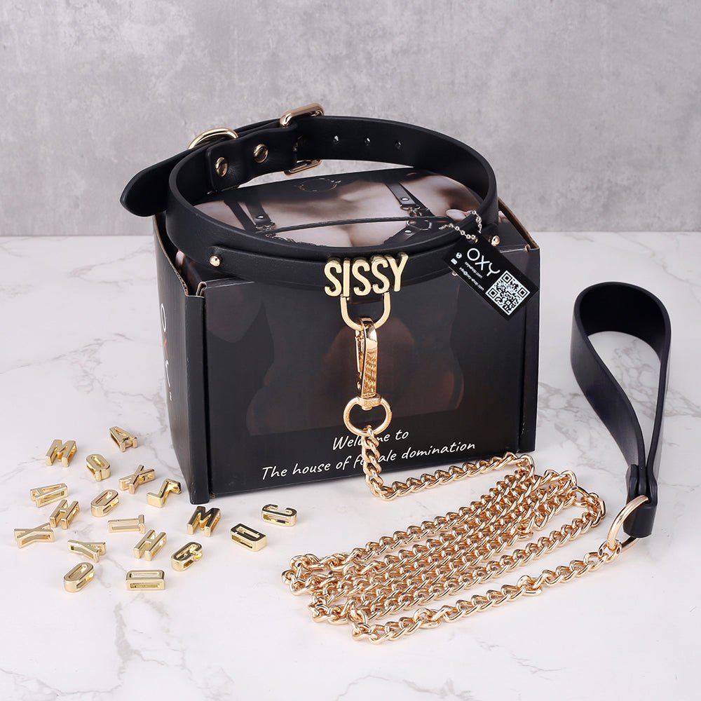 Personalized Submissive BDSM Collar - Devotion Name Collar - Oxy - shop