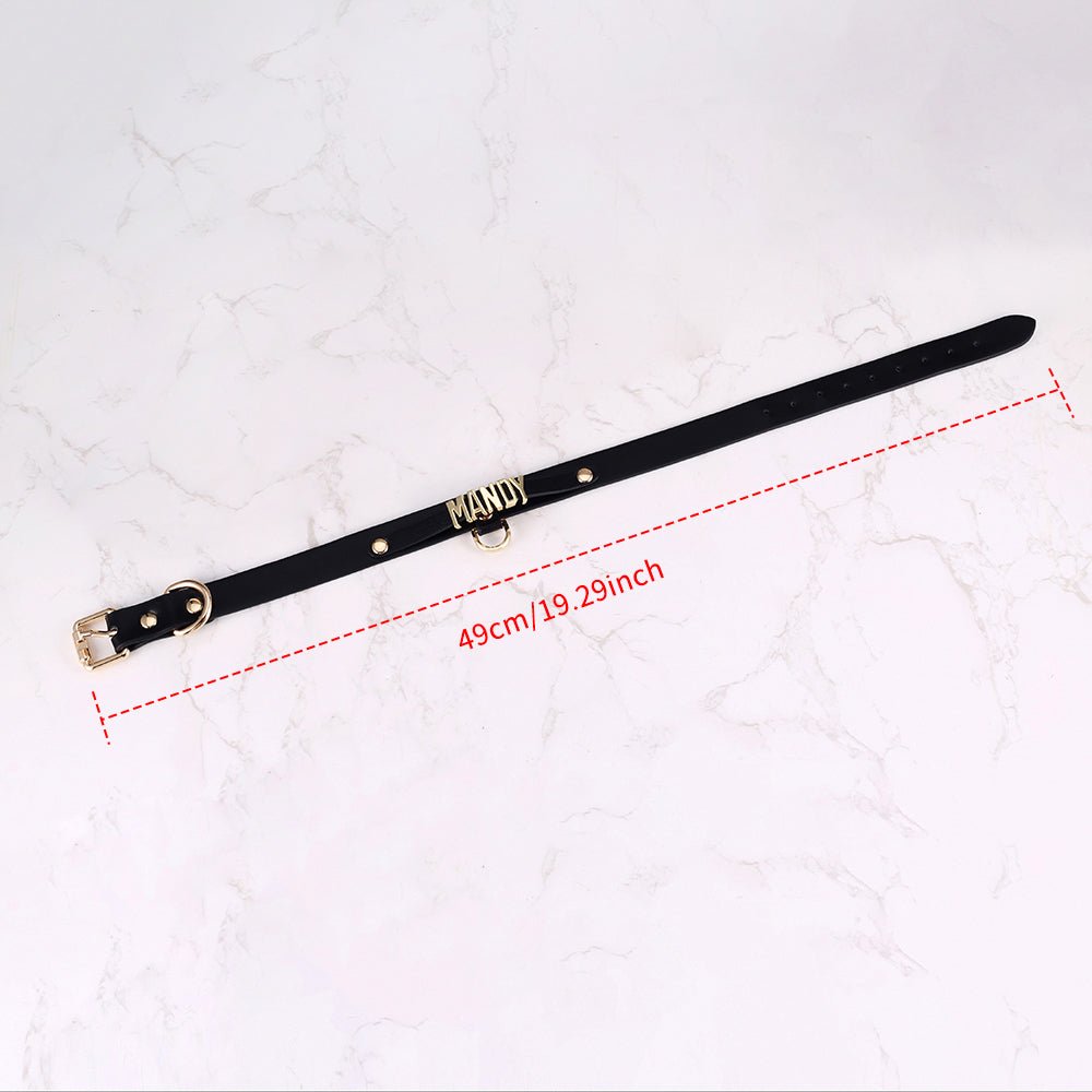 Personalized Submissive BDSM Collar - Devotion Name Collar - Oxy - shop