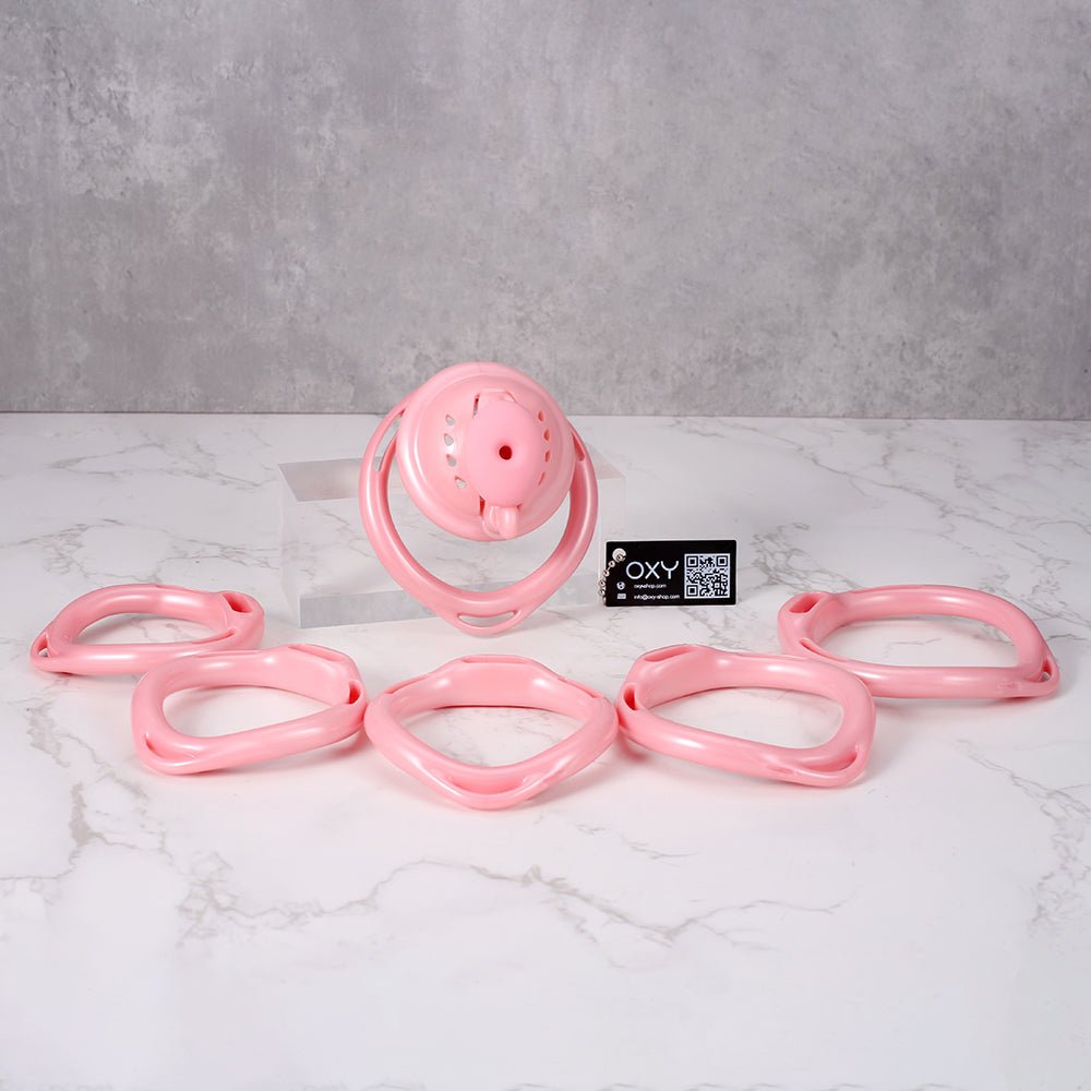 Plugged Vagina Chastity cage - Harness friendly & unique lock system - Oxy - shop