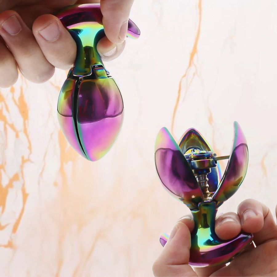 Bring Some Color to Your Play with Rainbow Locking Butt Plug Bring Some Color to Your Play with Rainbow Locking Butt Plug