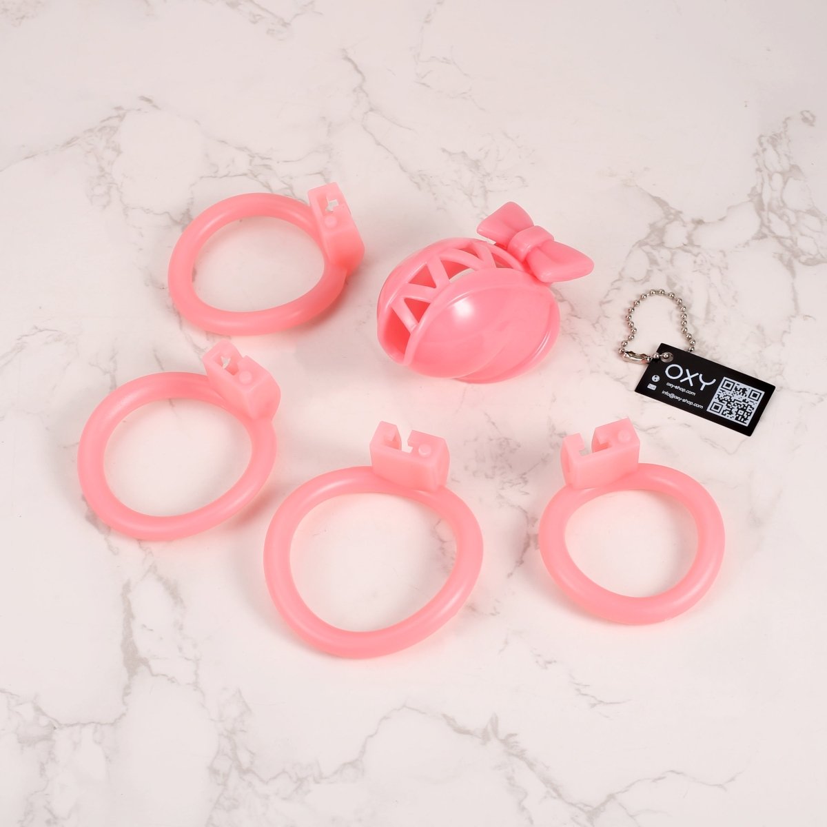 Sissy Gift Wrap 🎀 - Pink Bow Chastity Cage - Oxy - shop