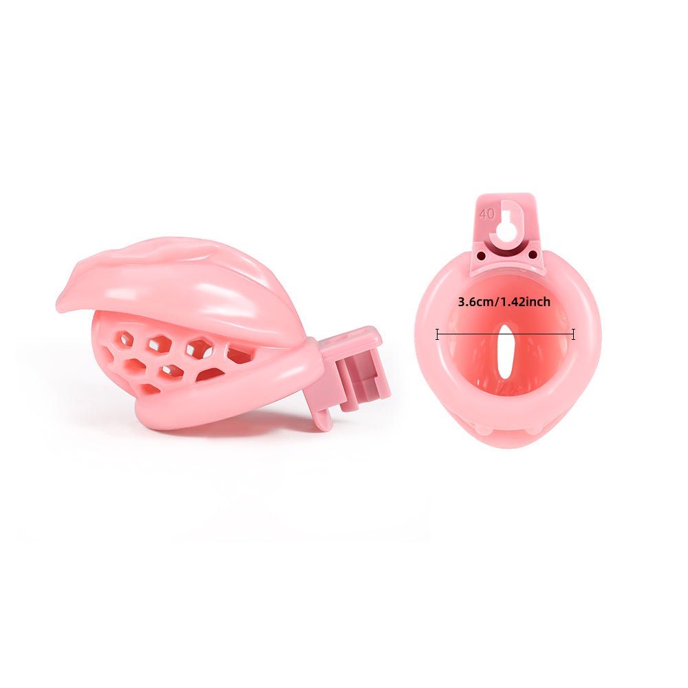 Sissy’s Pink Prison – Lockable Male Chastity Cage in Pink - Oxy - shop