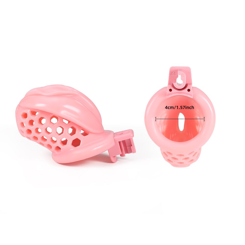 Sissy’s Pink Prison – Lockable Male Chastity Cage in Pink - Oxy - shop