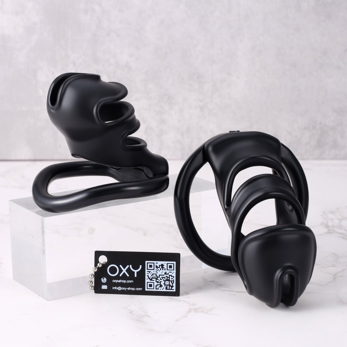 SnakeCage – Narrow Open Frame Chastity Cage (2 Sizes - 2 colors) - Oxy - shop