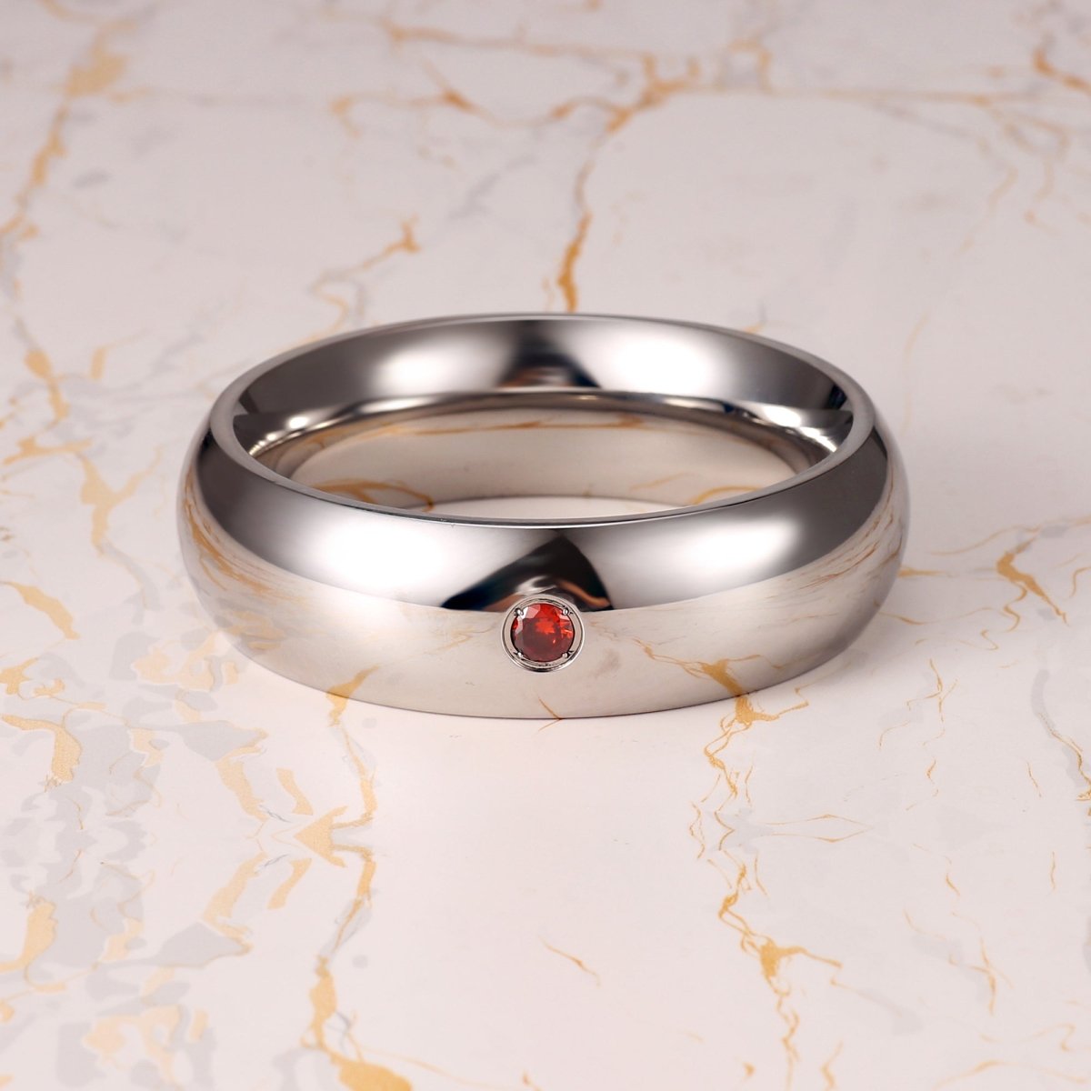 Stainless Steel Jeweled Cock Rings – 4 Sizes | Luxury Hard Steel with Incrusted Gem - Oxy - shop