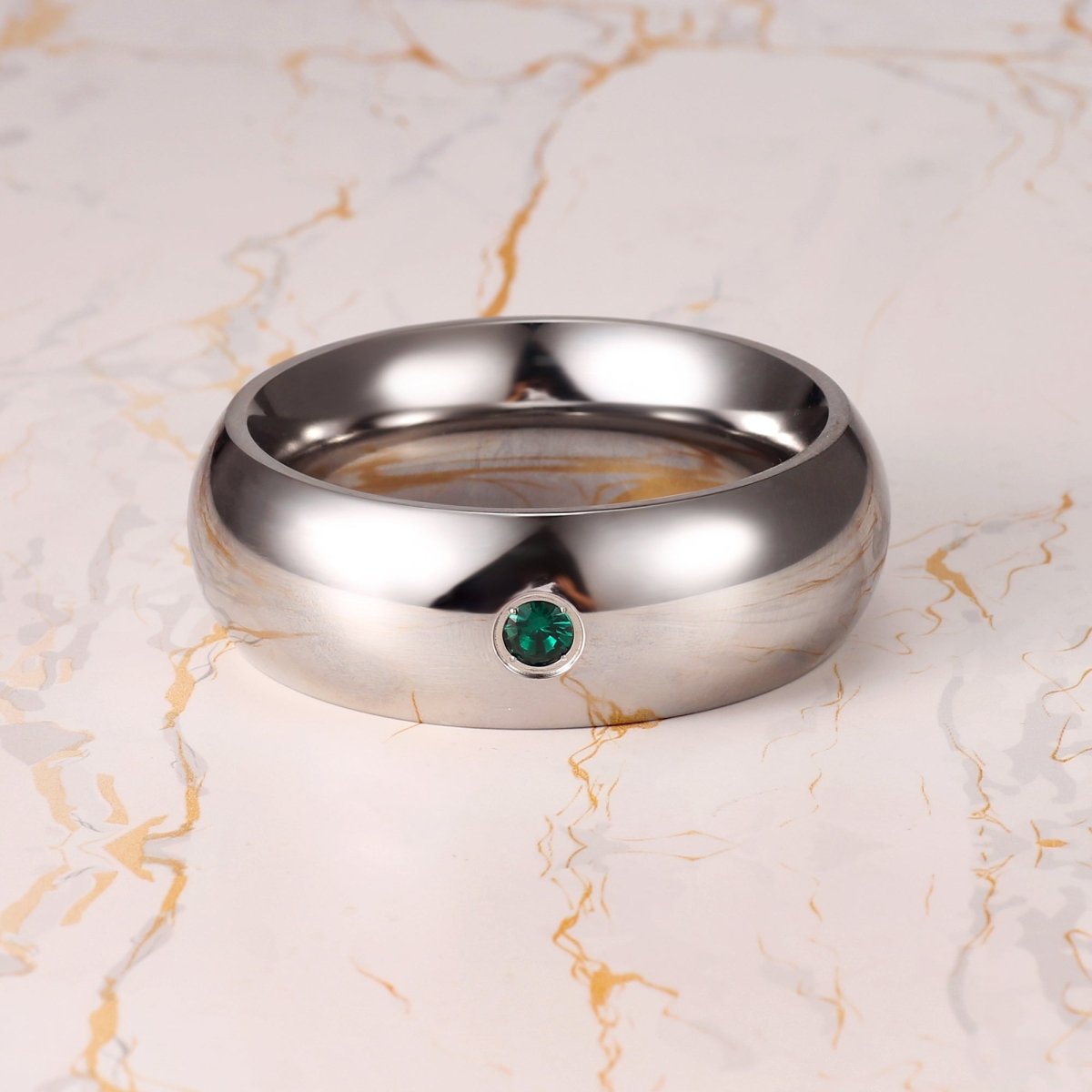 Stainless Steel Jeweled Cock Rings – 4 Sizes | Luxury Hard Steel with Incrusted Gem - Oxy - shop