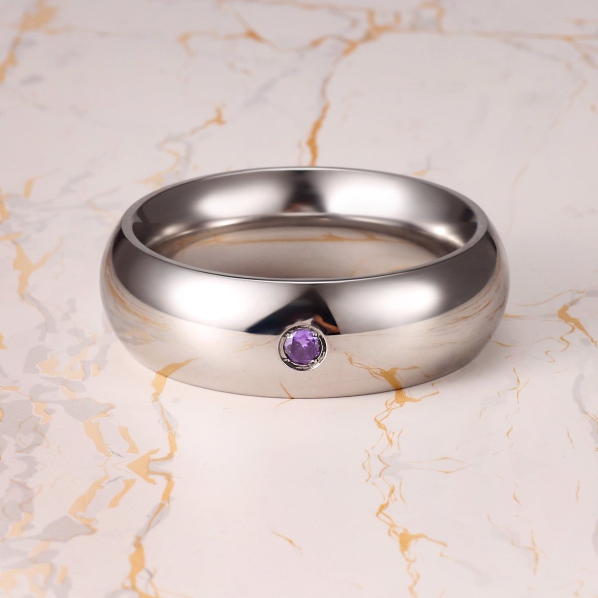 Stainless Steel Jeweled Cock Rings – 4 Sizes | Luxury Hard Steel with Incrusted Gem - Oxy - shop