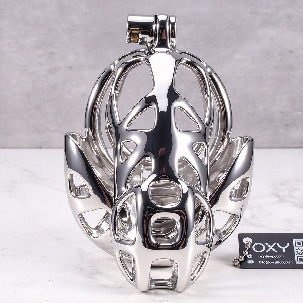 STEEL The Guardian With Balls Shell - Polished Steel - Oxy-shop