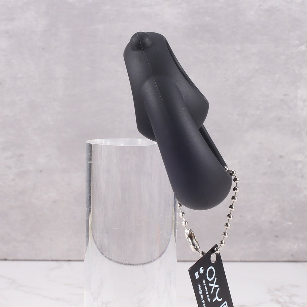 The Dominator Duo – Silicone Cock Ring &amp; Ball Separator - Oxy-shop