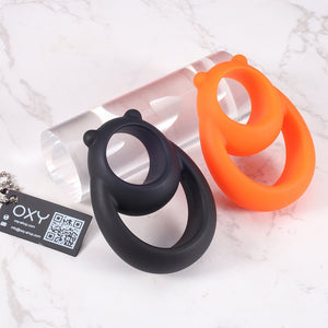 The Dominator Duo – Silicone Cock Ring & Ball Separator - Oxy-shop