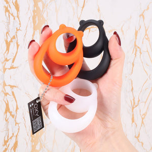 The Dominator Duo – Silicone Cock Ring & Ball Separator - Oxy-shop