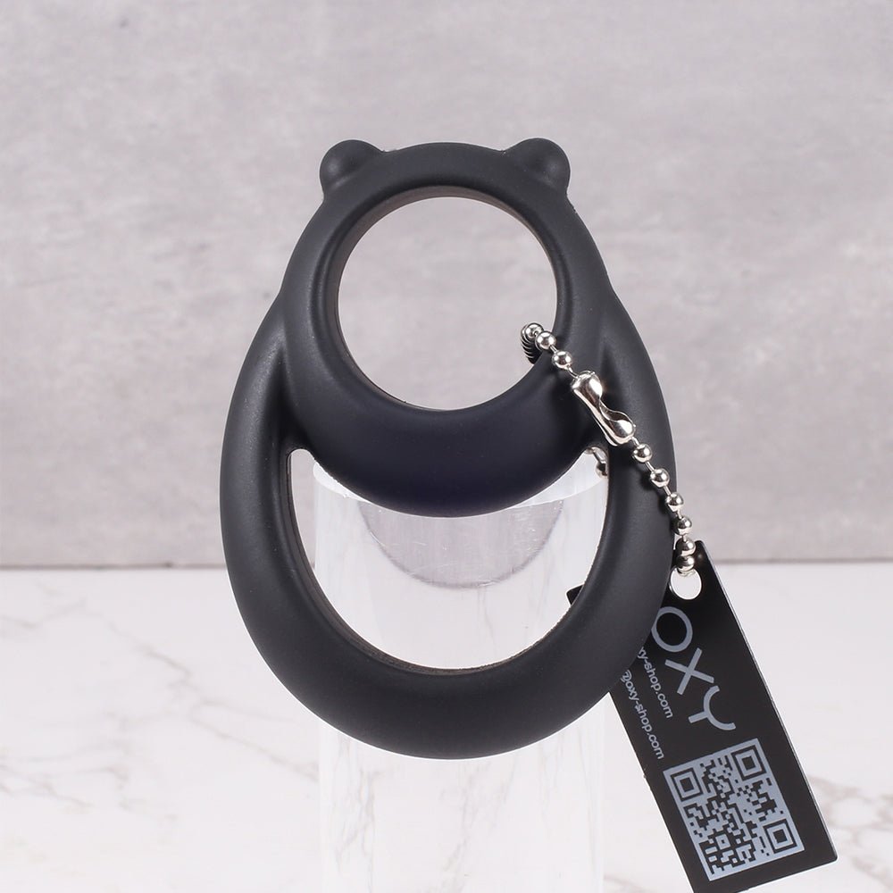 The Dominator Duo – Silicone Cock Ring &amp; Ball Separator - Oxy-shop