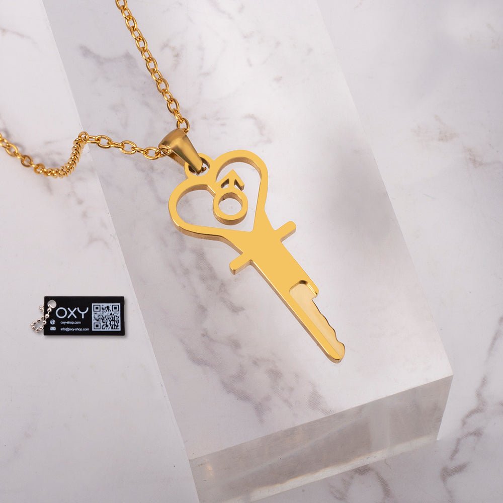 "The Key to Submission" - Chastity Key Necklace - Oxy - shop